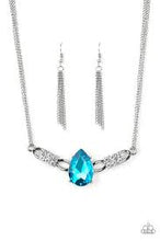 Load image into Gallery viewer, Way to make an entrance- blue necklace

