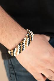 Weave no trace- black urban bracelet