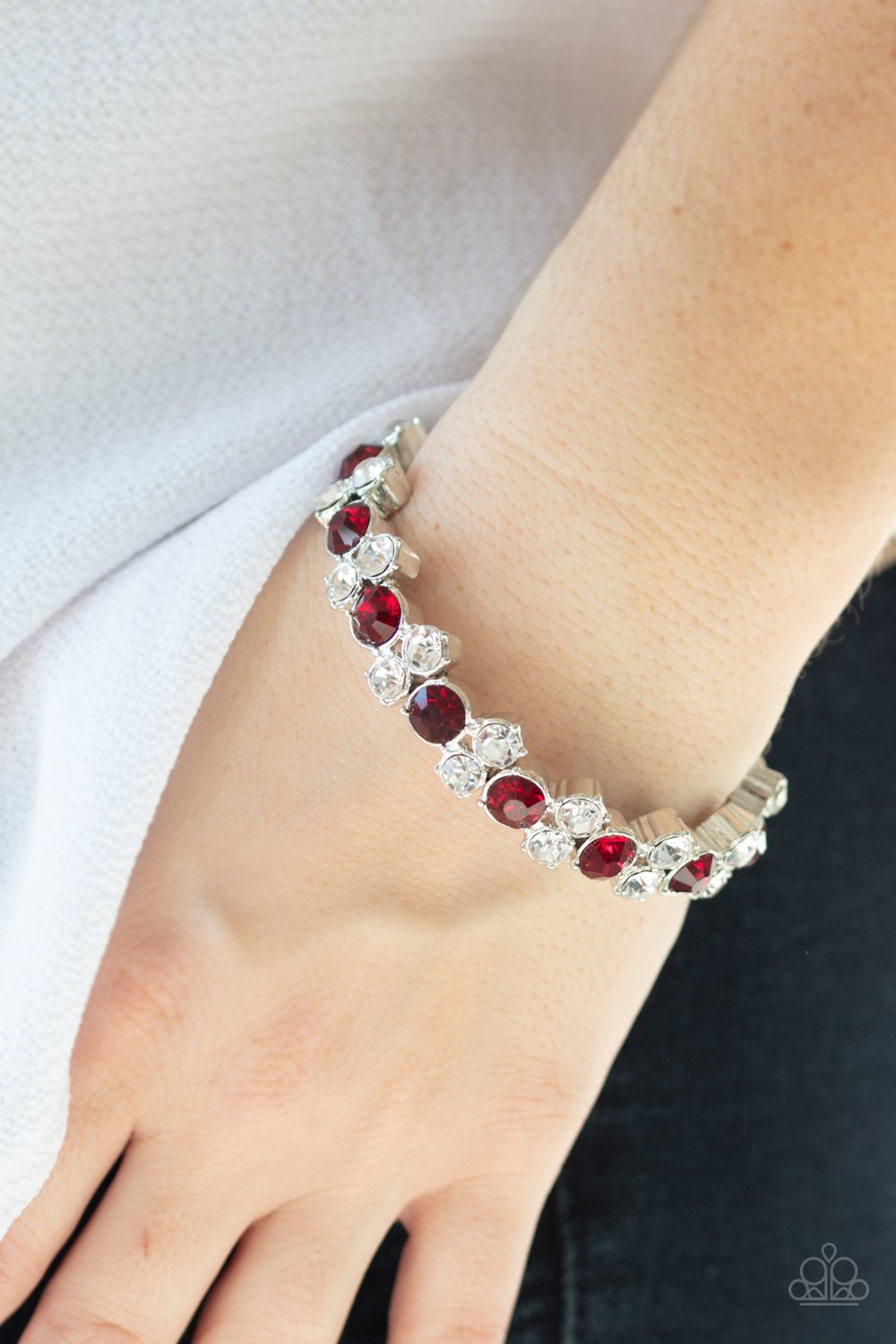 Here comes the Bribe - Red Cuff Bracelet