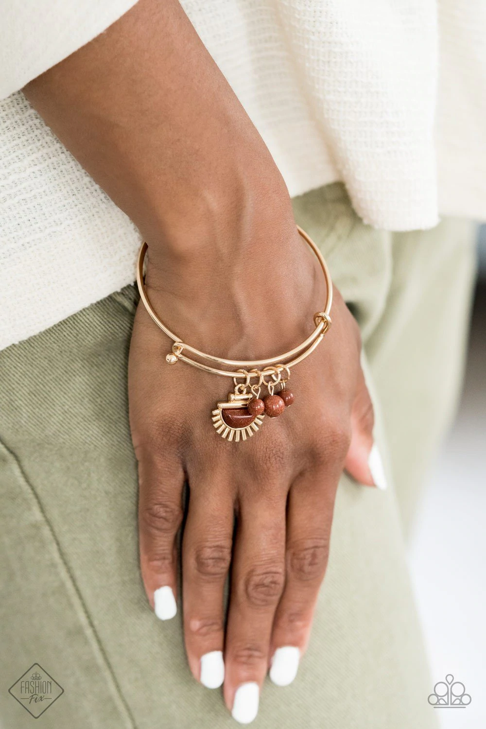Mind, body, soul- gold bracelet