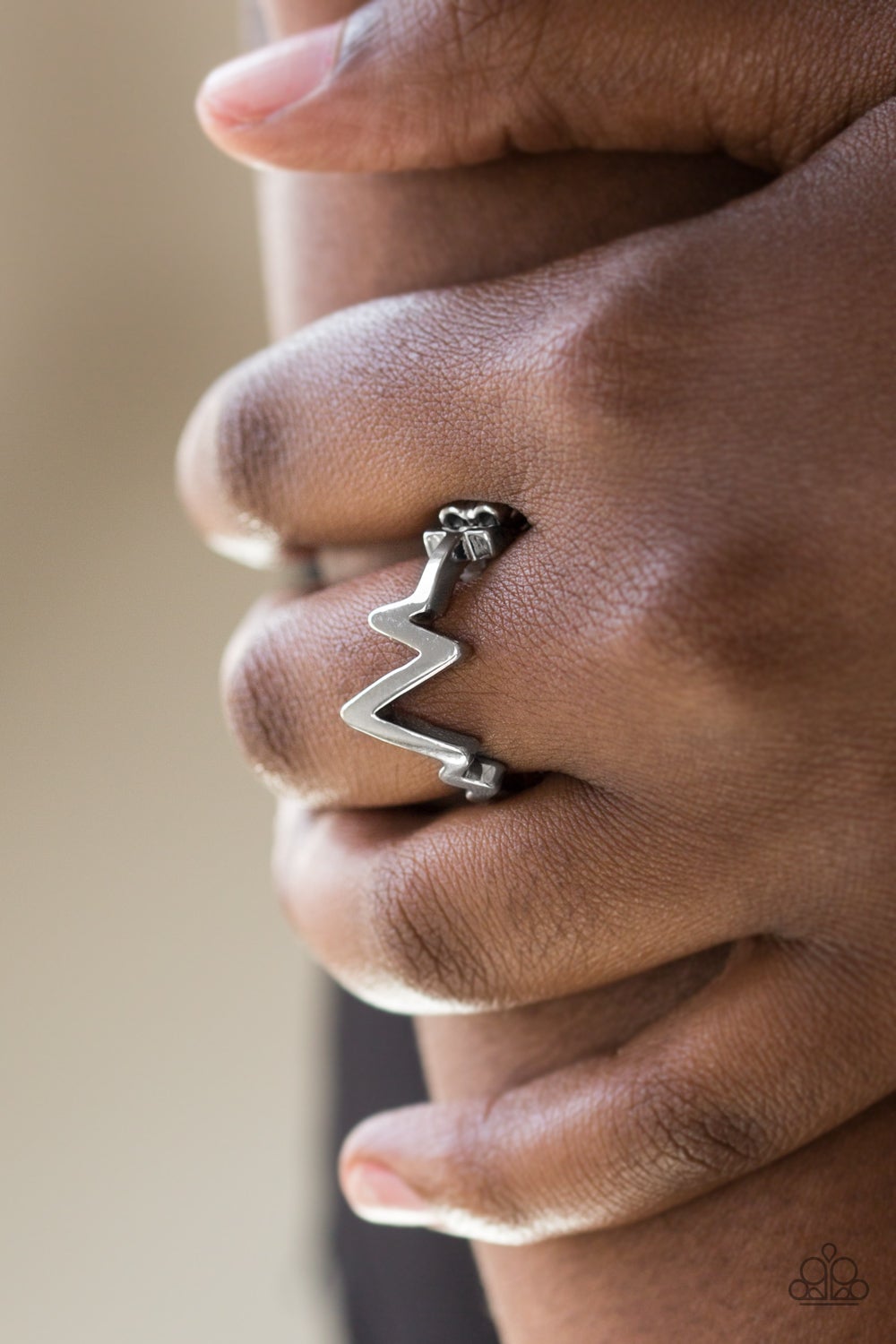 Check my pulse- silver ring