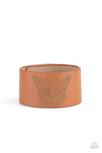 Load image into Gallery viewer, Flirty flutter- brown urban snap bracelet
