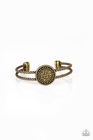 Definitely dazzling- brass bracelet