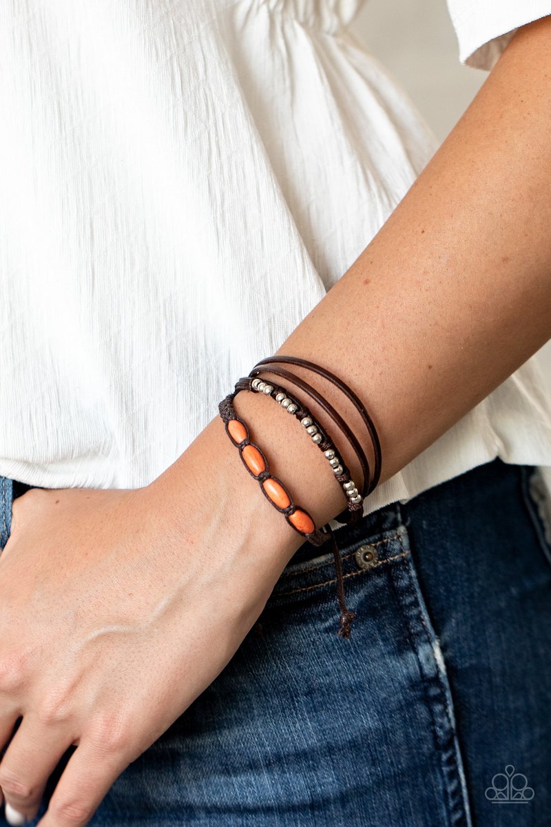 My beach house is your beach house - Orange Urban bracelet
