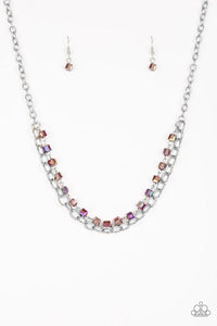 Block party princess- purple necklace