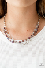 Load image into Gallery viewer, Block party princess- purple necklace
