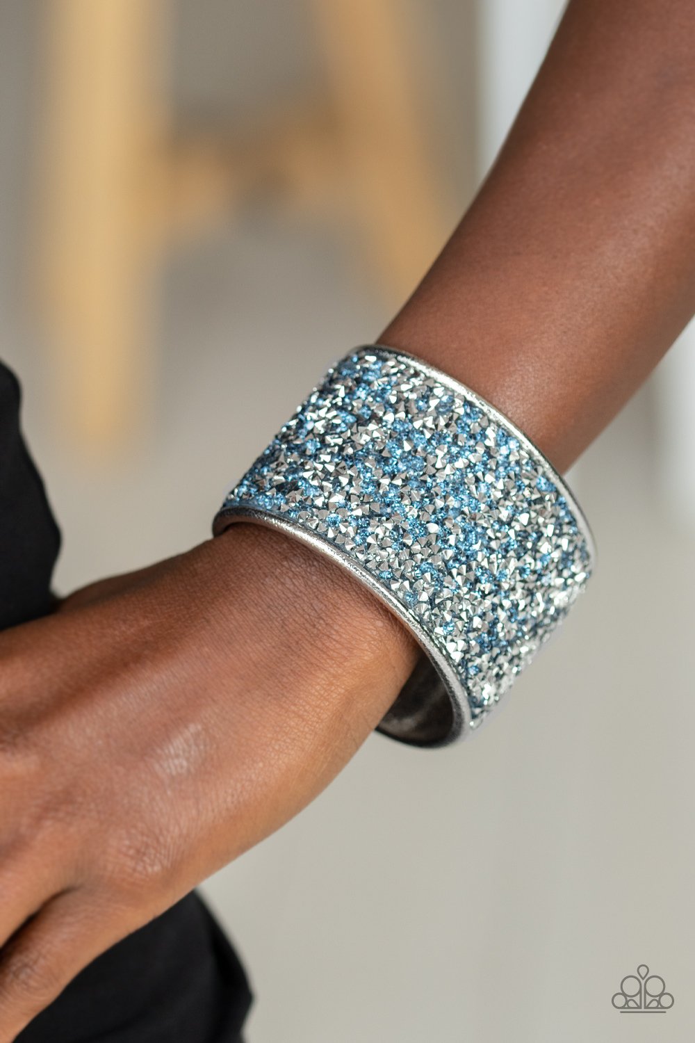 Stellar Radiance - Blue Cuff Bracelet