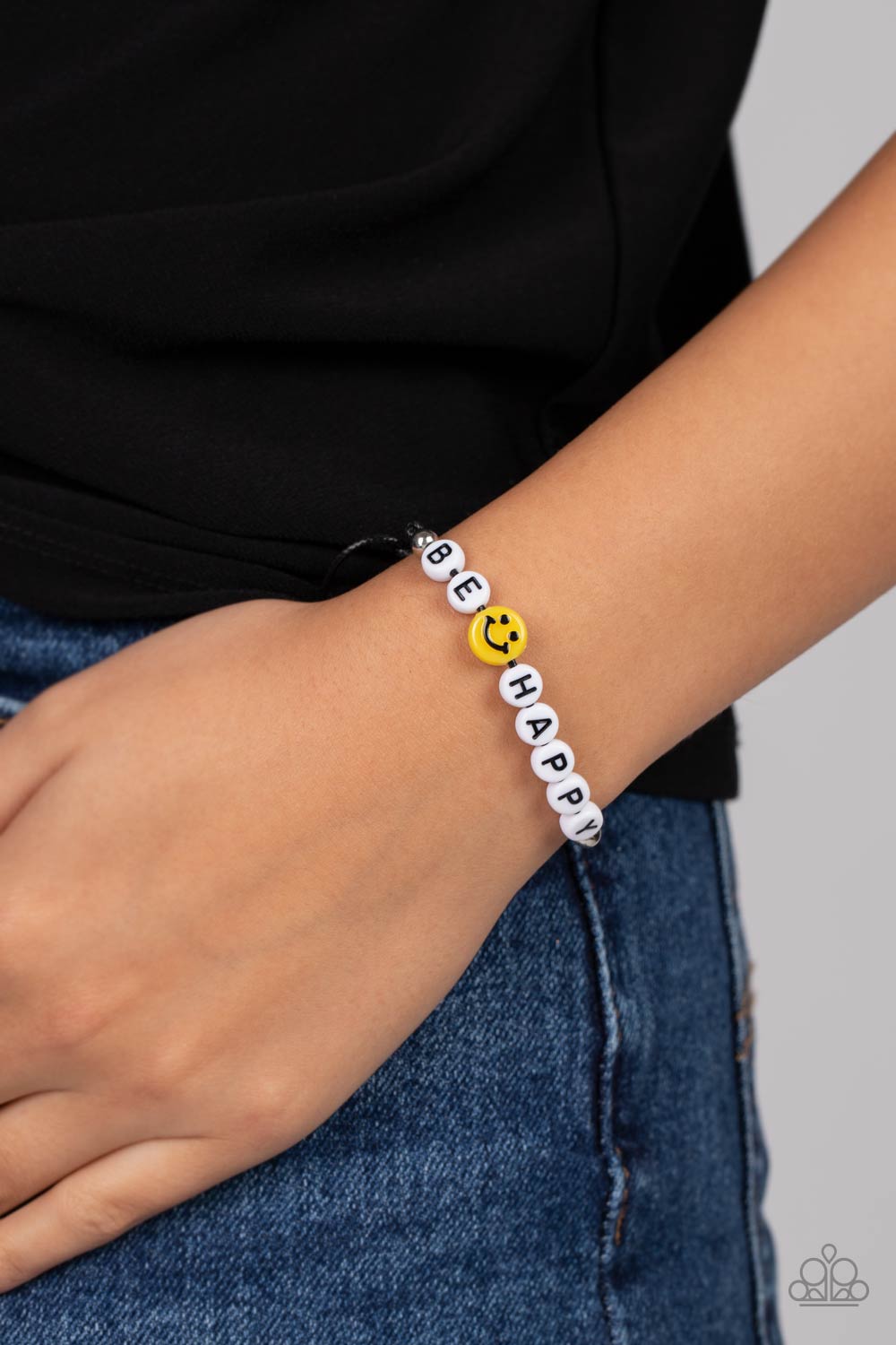 I Love Your Smile- Black Bracelet- Unisex Urban- Men or women