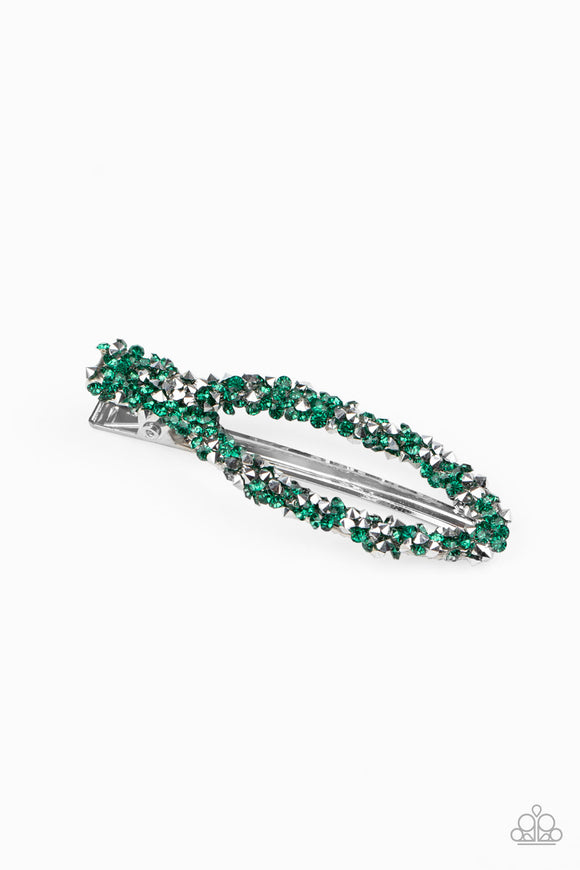 Hair we go- green hair clip