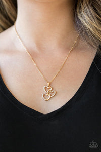 Hearts of hearts- gold necklace