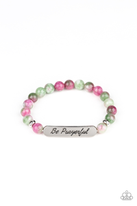 Be prayerful- purple bracelet