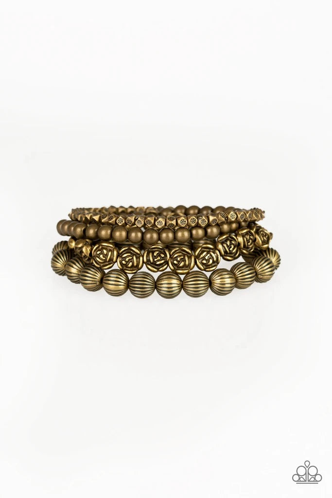 Rose Garden Gala- brass bracelet