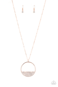 Bet your bottom dollar- rose gold necklace
