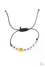 Load image into Gallery viewer, I Love Your Smile- Black Bracelet- Unisex Urban- Men or women

