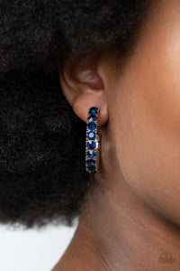Classy is in session - blue hoop earring