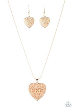 Load image into Gallery viewer, Look into your heart- rose gold necklace
