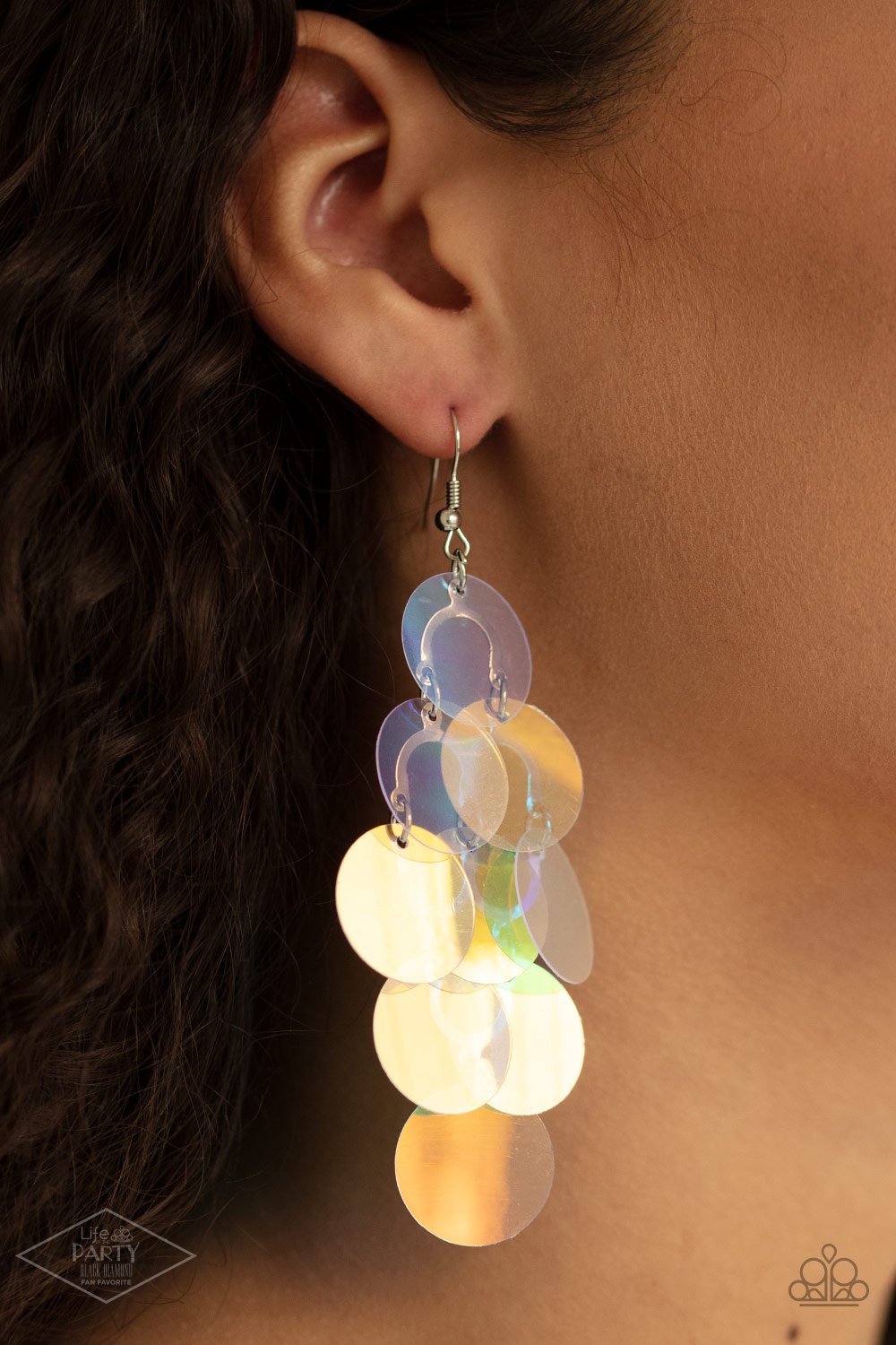 Mermaid Shimmer- multi earring