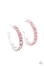 Load image into Gallery viewer, Classy is in session- pink hoop earring

