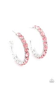 Classy is in session- pink hoop earring