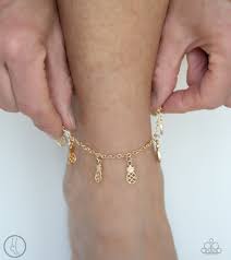 Sand and sunshine- gold anklet
