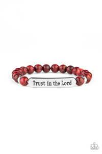 Trust Always- Red Urban Bracelet