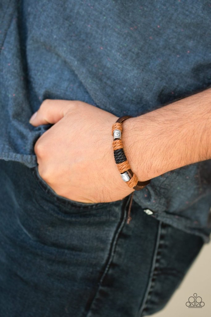 Tundra Trail - Brown urban bracelet